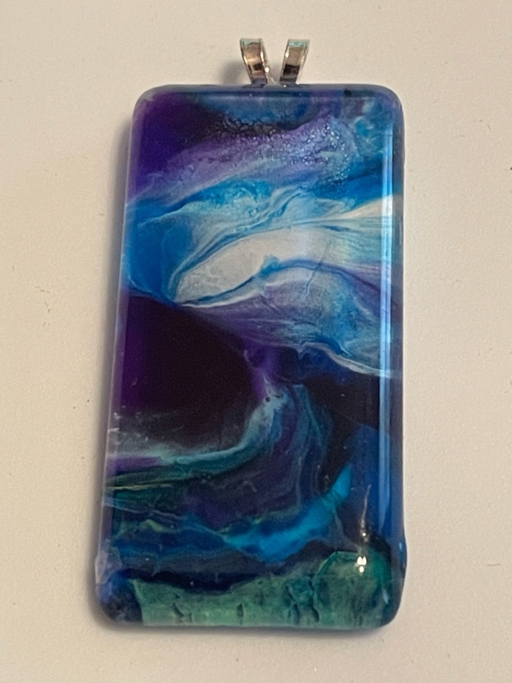 Hand Blown Art Glass Pendant